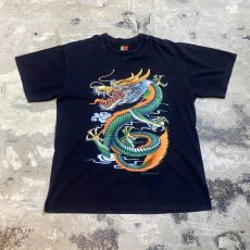 画像1: ASIAN DRAGON PRINTED S/S TEE / Mens L (1)