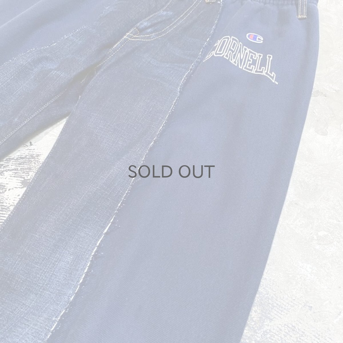 画像4: 【Wiz&Witch】"UNITED" TWINS WIDE DENIM × SWEAT PANTS / OS (4)