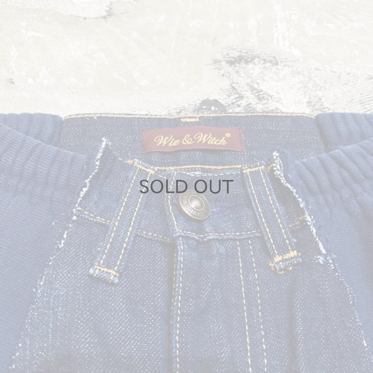 画像10: 【Wiz&Witch】"UNITED" TWINS WIDE DENIM × SWEAT PANTS / OS (10)