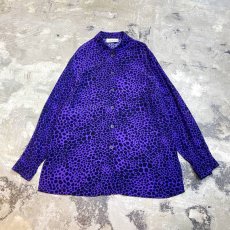 画像1: CHEETAH PATTERN COLOR L/S SHIRT / Mens L (1)