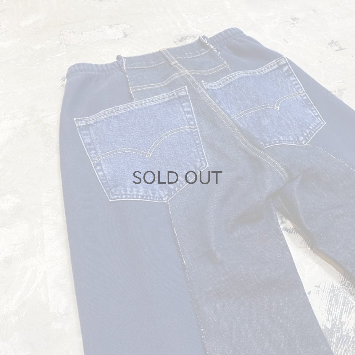 画像9: 【Wiz&Witch】"UNITED" TWINS WIDE DENIM × SWEAT PANTS / OS (9)