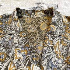 画像10: ART BOTANICAL PATTERN DOUBLE BREASTED JACKET / Mens M (10)