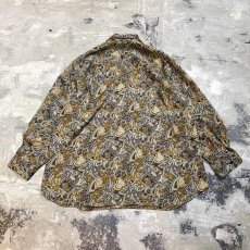 画像2: ART BOTANICAL PATTERN DOUBLE BREASTED JACKET / Mens M (2)