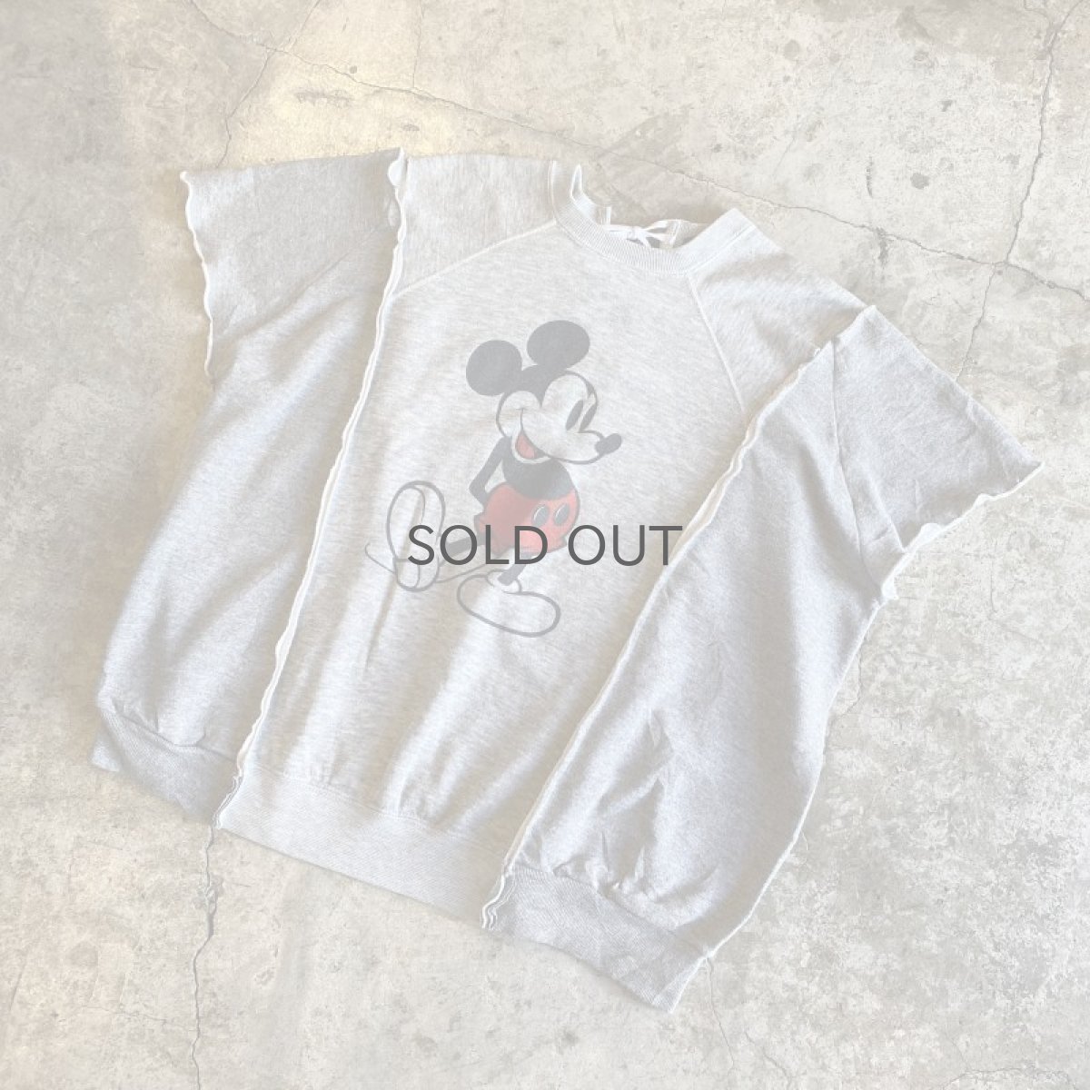 画像4: 【Wiz&Witch】"TRANSFORM" BACK OPEN VINTAGE MICKEY N/S SWEAT / OS (4)