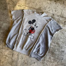 画像4: 【Wiz&Witch】"TRANSFORM" BACK OPEN VINTAGE MICKEY N/S SWEAT / OS (4)