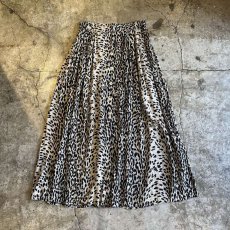 画像1: MONOCHROME COLOR LEOPARD PATTERN SIDE SLIT DESIGN SKIRT / W28~W31(46) (1)