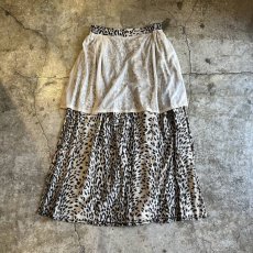 画像3: MONOCHROME COLOR LEOPARD PATTERN SIDE SLIT DESIGN SKIRT / W28~W31(46) (3)