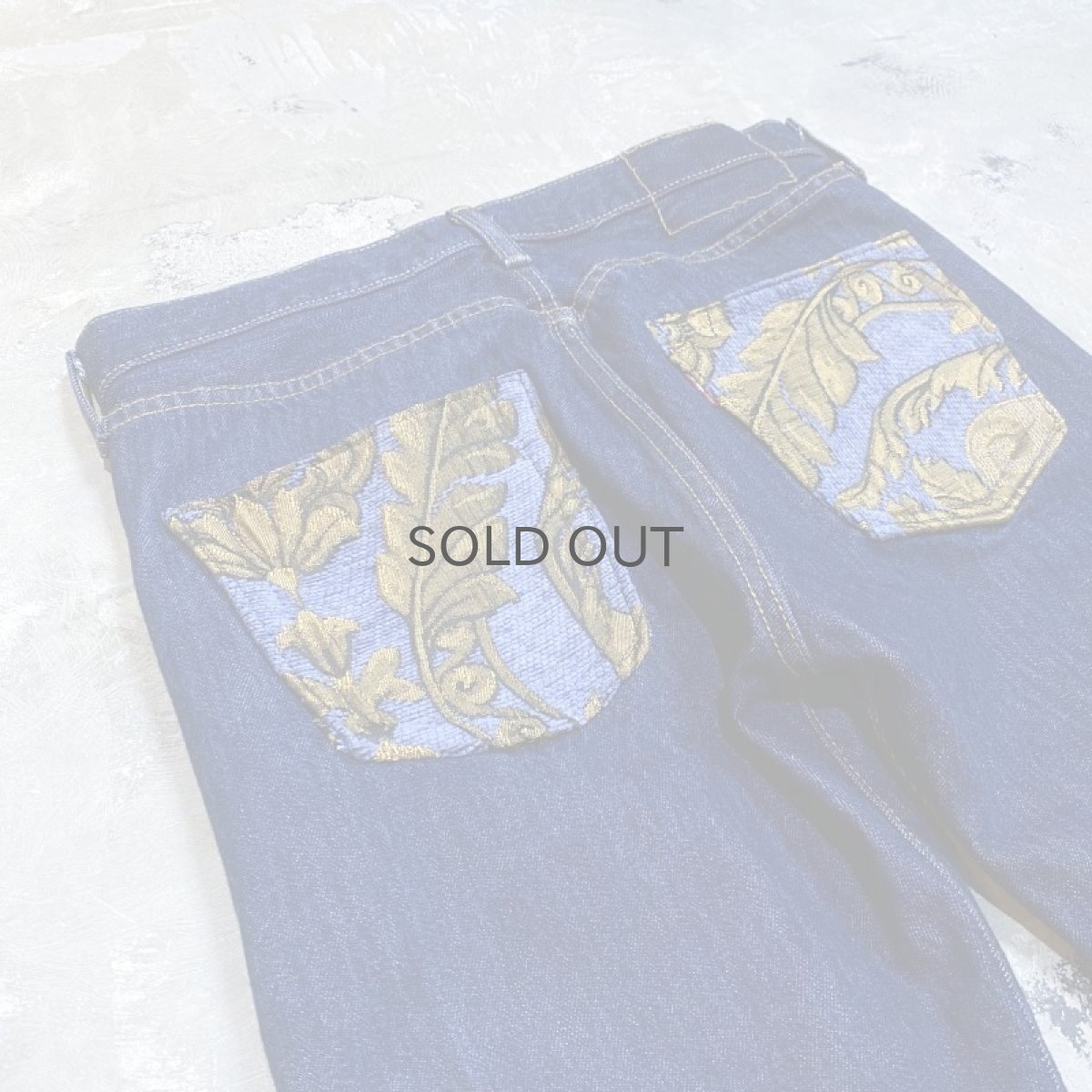 画像9: 【Wiz&Witch】SIDE ORIENTAL WIDE DENIM PANTS / W32 (9)