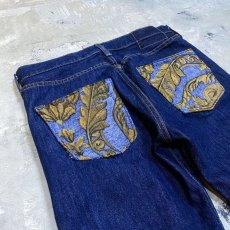 画像9: 【Wiz&Witch】SIDE ORIENTAL WIDE DENIM PANTS / W32 (9)