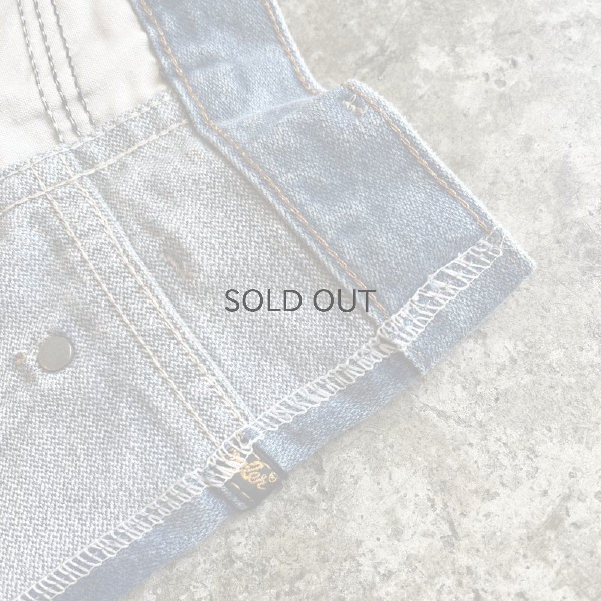 画像7: 【Wiz&Witch】"WEIRD" PATCHWORK BLUE DENIM WRAP CORSET / OS (7)