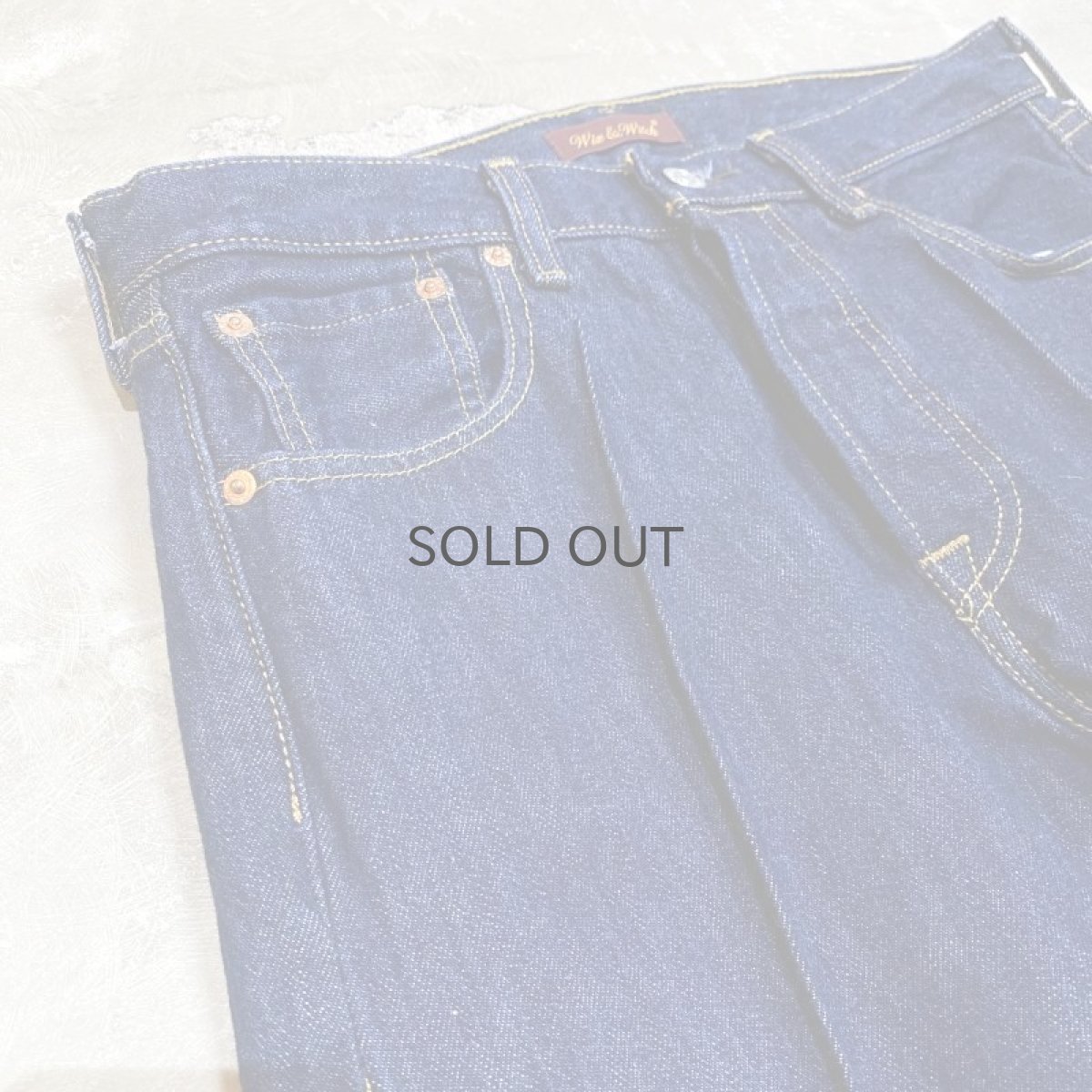 画像3: 【Wiz&Witch】SIDE ORIENTAL WIDE DENIM PANTS / W32 (3)