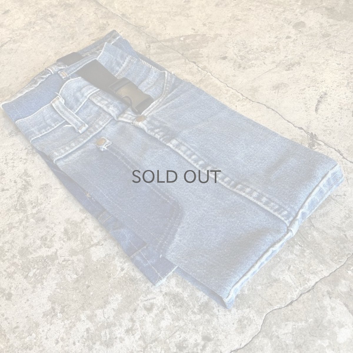 画像3: 【Wiz&Witch】"WEIRD" PATCHWORK BLUE DENIM WRAP CORSET / OS (3)