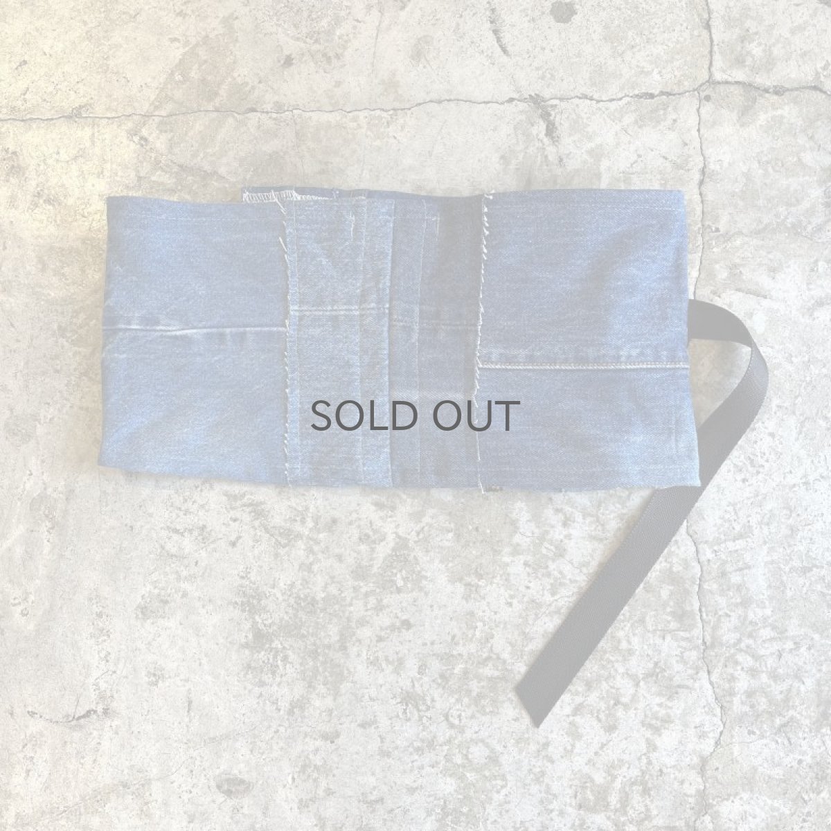 画像2: 【Wiz&Witch】"WEIRD" PATCHWORK BLUE DENIM WRAP CORSET / OS (2)