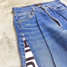 画像3: 【Wiz&Witch】CALIFORNIA RPB SIDE PILE WIDE DENIM PANTS / W30 (3)