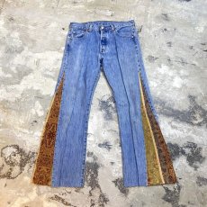 画像1: 【Wiz&Witch】SIDE GOBELIN WIDE DENIM PANTS / W32 (1)