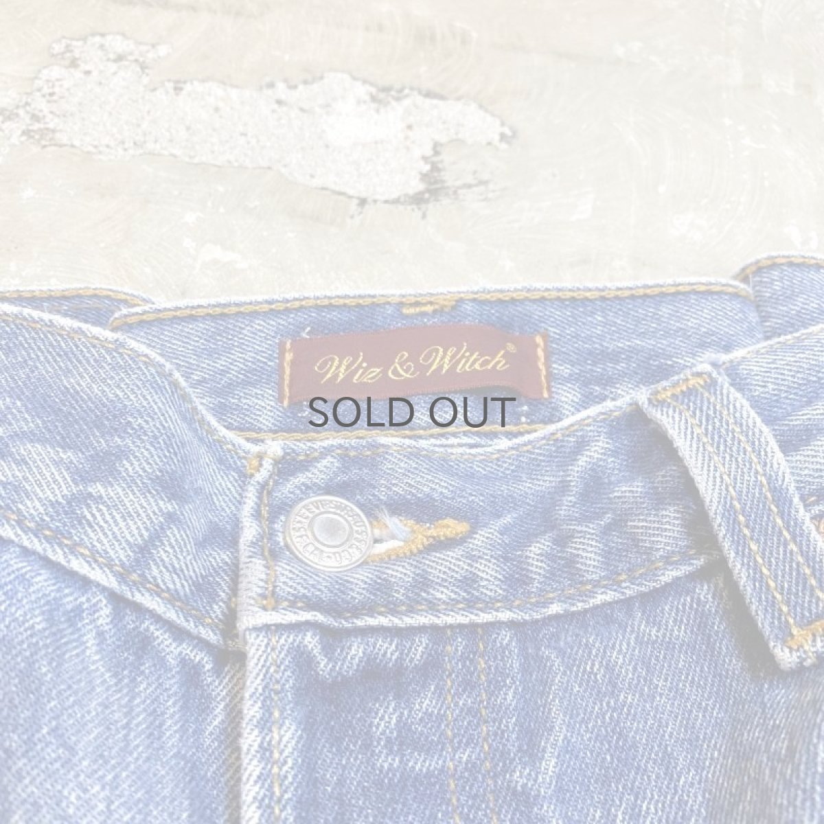 画像10: 【Wiz&Witch】FLARE CUT DENIM PANTS / W31 (10)