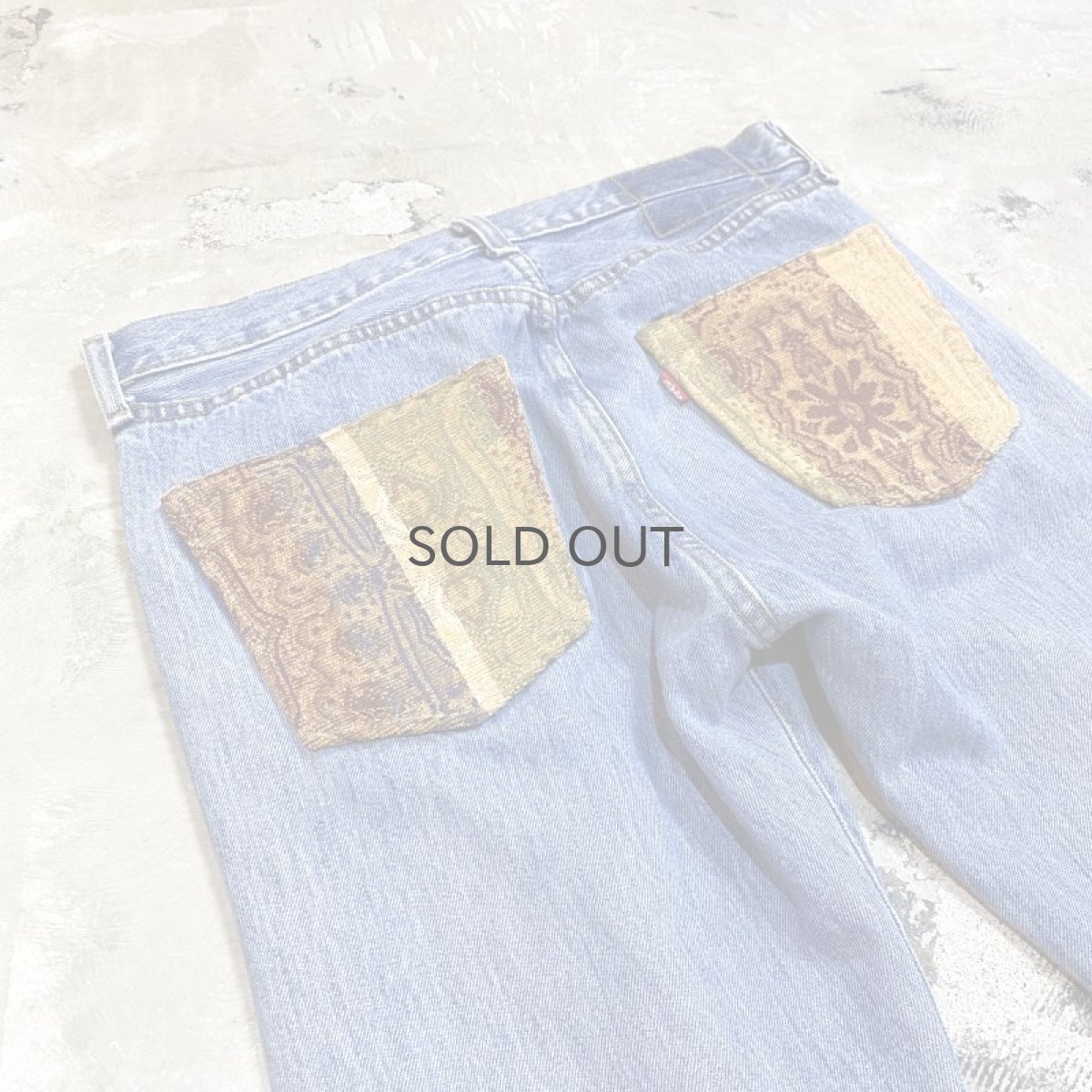 画像9: 【Wiz&Witch】SIDE GOBELIN WIDE DENIM PANTS / W32 (9)