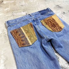 画像9: 【Wiz&Witch】SIDE GOBELIN WIDE DENIM PANTS / W32 (9)