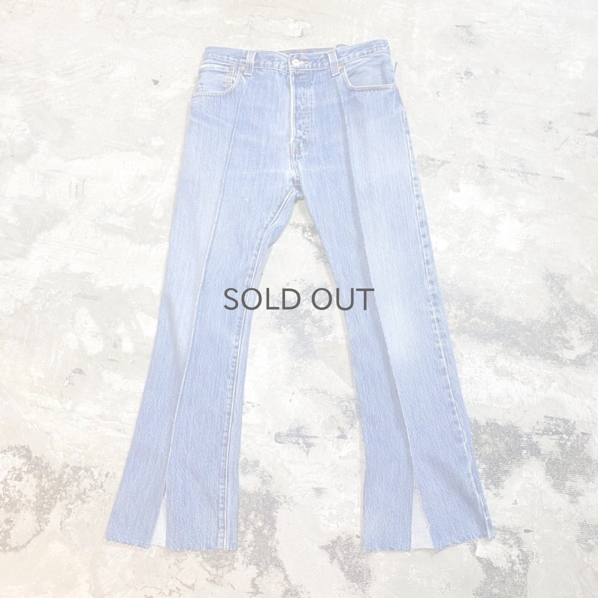 画像1: 【Wiz&Witch】FLARE CUT DENIM PANTS / W31 (1)