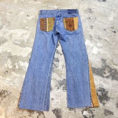 画像2: 【Wiz&Witch】SIDE GOBELIN WIDE DENIM PANTS / W32 (2)