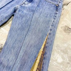 画像4: 【Wiz&Witch】SIDE GOBELIN WIDE DENIM PANTS / W32 (4)