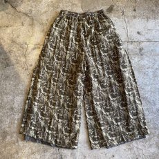 画像2: ALL OVER PATTERN WIDE DESIGN PANTS / W26~W31 (2)