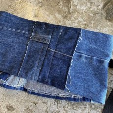 画像9: 【Wiz&Witch】"WEIRD" PATCHWORK BLUE DENIM WRAP CORSET / OS (9)