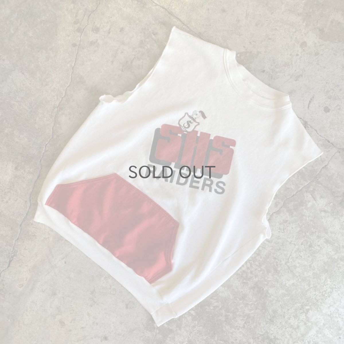 画像4:  OLD PRINTED COLOR DESIGN N/S SWEAT / Ladies L (4)