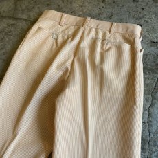 画像10: OLD COLOR STRIPE PATTERN FLARE DESIGN PANTS /W30 (10)