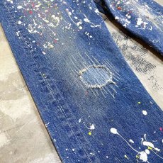 画像5: OLD【LEVI'S】501 PAINTED DENIM PANTS / W29 / MADE IN USA (5)