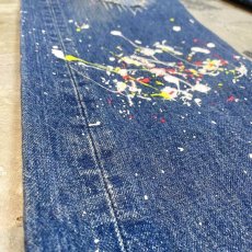 画像7: OLD【LEVI'S】501 PAINTED DENIM PANTS / W29 / MADE IN USA (7)