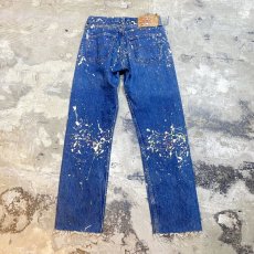 画像2: OLD【LEVI'S】501 PAINTED DENIM PANTS / W29 / MADE IN USA (2)