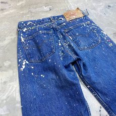 画像9: OLD【LEVI'S】501 PAINTED DENIM PANTS / W29 / MADE IN USA (9)