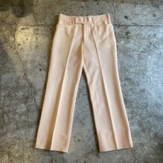 画像1: OLD COLOR STRIPE PATTERN FLARE DESIGN PANTS /W30 (1)