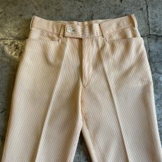 画像6: OLD COLOR STRIPE PATTERN FLARE DESIGN PANTS /W30 (6)