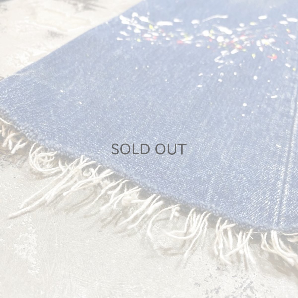 画像8: OLD【LEVI'S】501 PAINTED DENIM PANTS / W29 / MADE IN USA (8)