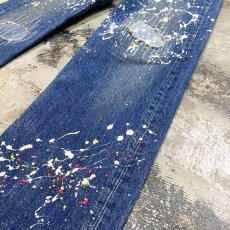 画像6: OLD【LEVI'S】501 PAINTED DENIM PANTS / W29 / MADE IN USA (6)