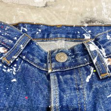 画像10: OLD【LEVI'S】501 PAINTED DENIM PANTS / W29 / MADE IN USA (10)