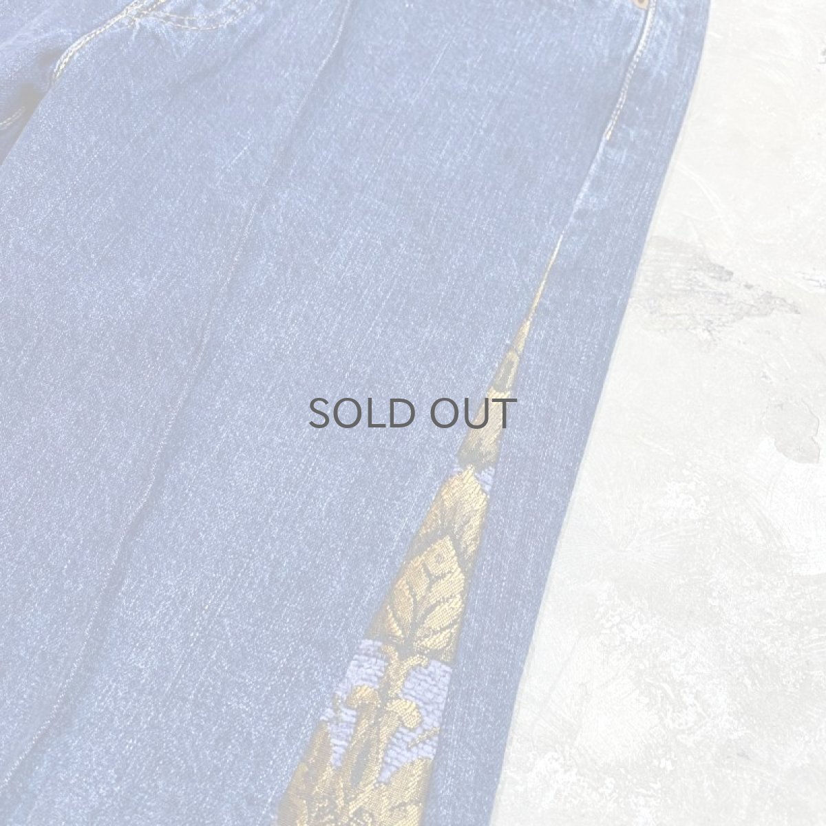 画像4: 【Wiz&Witch】SIDE ORIENTAL WIDE DENIM PANTS / W31 (4)