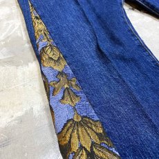 画像5: 【Wiz&Witch】SIDE ORIENTAL WIDE DENIM PANTS / W31 (5)