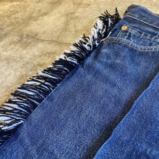 画像9: 【Wiz&Witch】SIDE FRINGE ORIENTAL DENIM PANTS / W29 (9)