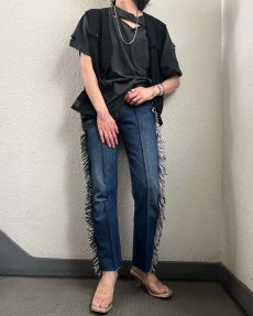 画像14: 【Wiz&Witch】SIDE FRINGE ORIENTAL DENIM PANTS / W29 (14)