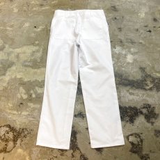 画像2: WHITE COLOR COOK DESIGN PANTS / W33 (2)