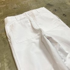 画像9: WHITE COLOR COOK DESIGN PANTS / W33 (9)