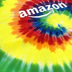 画像5: "AMAZON" LOGO PRINTED TIE DYE S/S TEE / Mens XL (5)