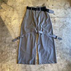 画像1: 【WONDERGROUND】NEO BONDAGE WIDE PANTS / OS (1)