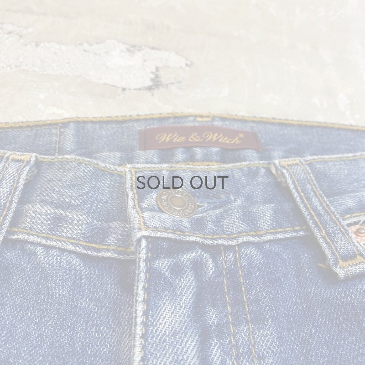 画像10: 【Wiz&Witch】SIDE ORIENTAL WIDE DENIM PANTS / W30 (10)