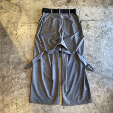 画像2: 【WONDERGROUND】NEO BONDAGE WIDE PANTS / OS (2)