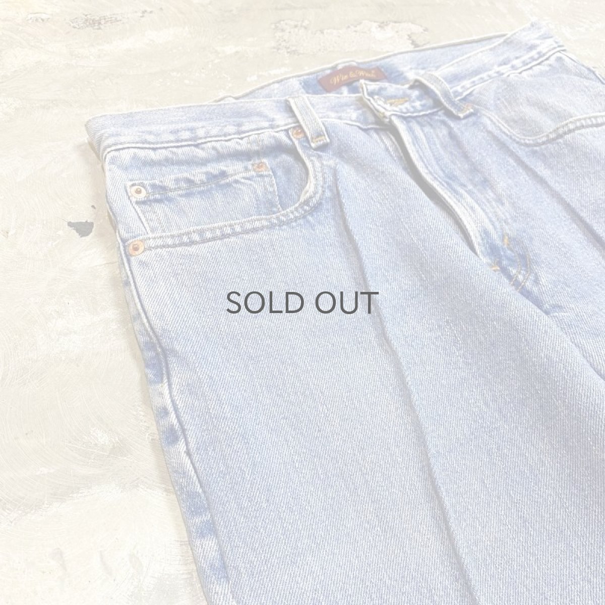 画像3: 【Wiz&Witch】SIDE ORIENTAL WIDE DENIM PANTS / W32 (3)