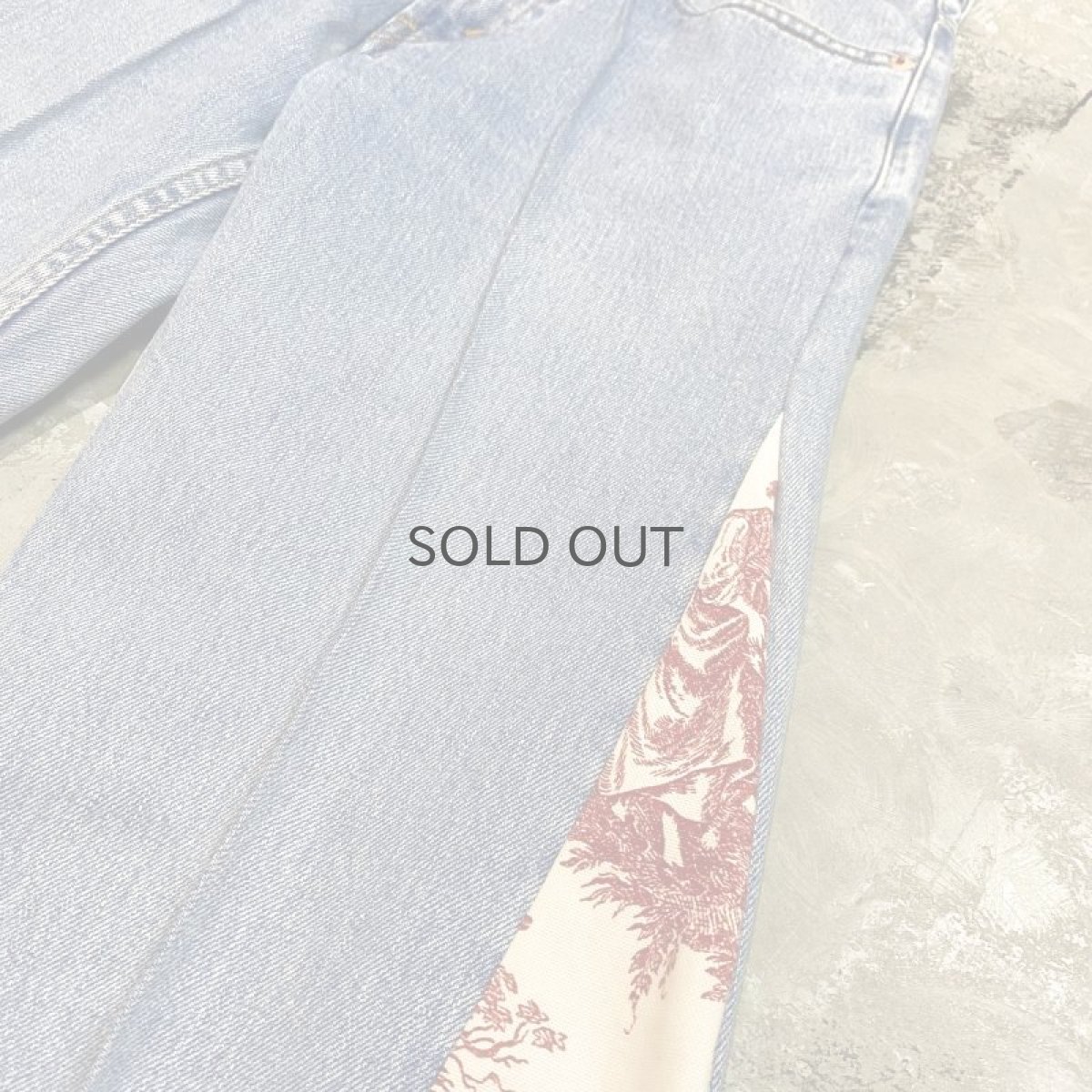 画像4: 【Wiz&Witch】SIDE ORIENTAL WIDE DENIM PANTS / W32 (4)